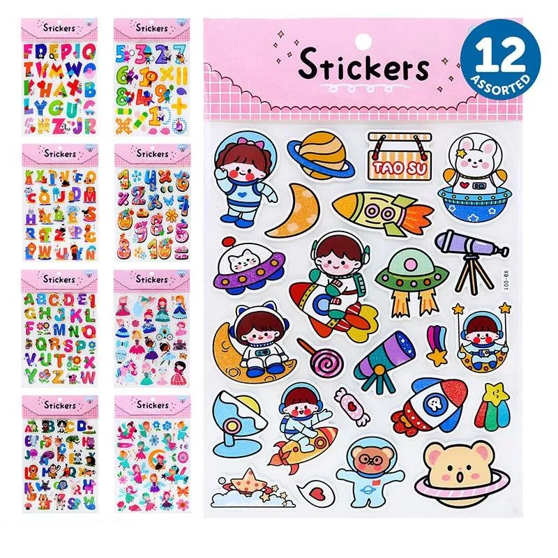 Sticker Set EVA 12 Assorted Designs 20cm X 25cm – image 2