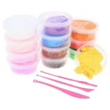 Air Dry Clay Super Light 12pk 13g Each with 12 Assorted Colours – image 1