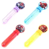 Super Player Character Bubble Wand 35ml Each 14cm X 2.5cm 4pk – image 1