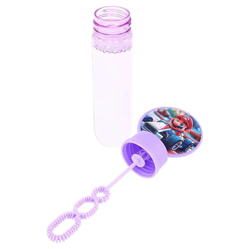 Super Player Character Bubble Wand 35ml Each 14cm X 2.5cm 4pk – image 2