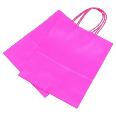 Craft Paper Bags 26.5cm X 22cm X 11cm 2pk - 4 Assorted Colours