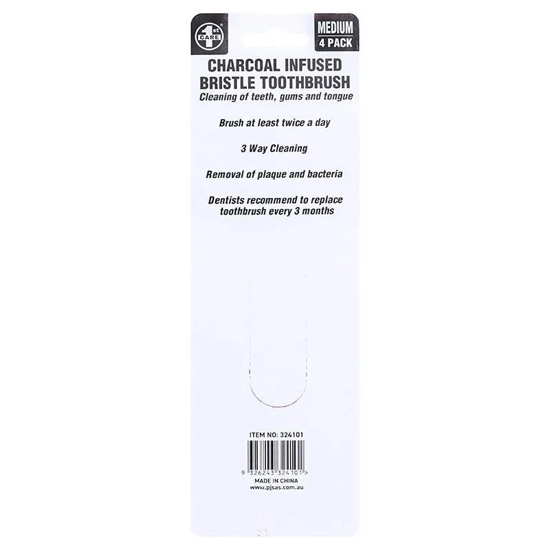 Toothbrush Charcoal 4pk – image 3