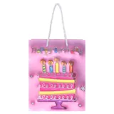 Gift Bag Happy Birthday Series - 18cm X 23cm X 10cm (Small) - Assorted Colours – image 1