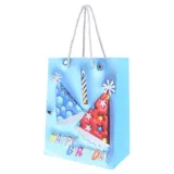 Gift Bag Happy Birthday Series - 18cm X 23cm X 10cm (Small) - Assorted Colours – image 2