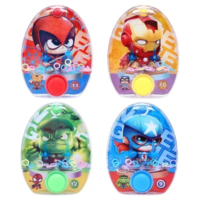 Hand Held Water Skill Game Hero Challenge 8cm X 10cm 4 Assorted Designs