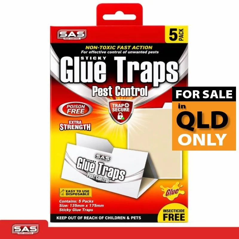 Sas Pest Control Glue Trap 5pk 13.5cm X 17.5cm White & Clear Glue – image 4