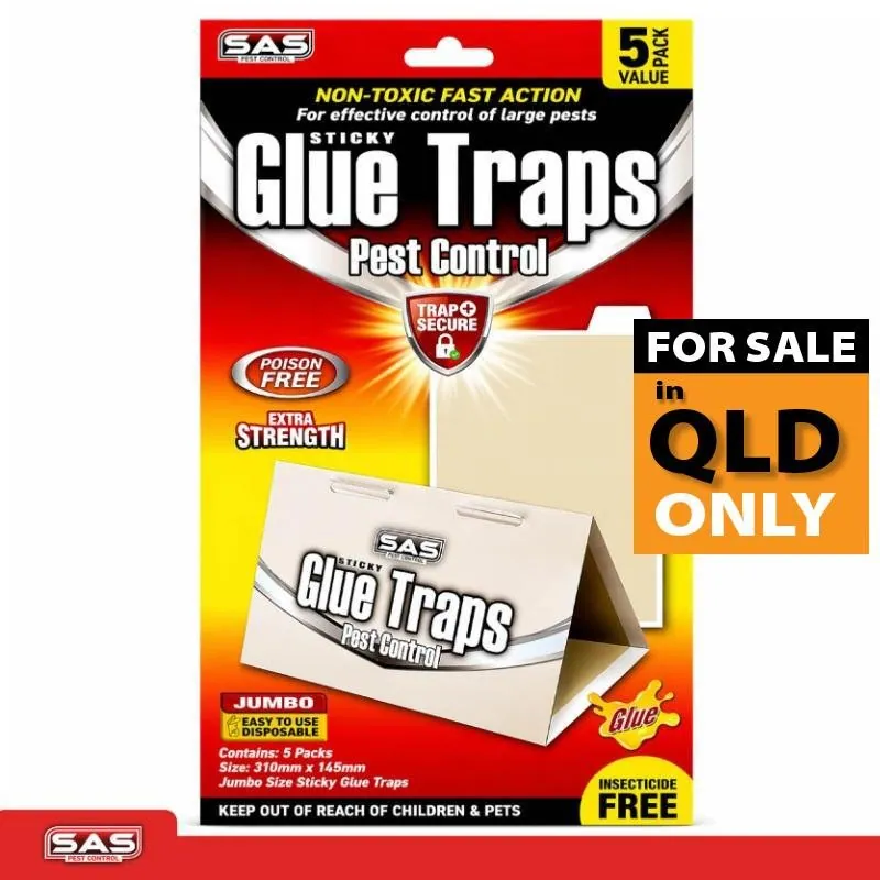 Sas Pest Control Glue Trap 5pk Jumbo 31cm X 14.5cm White & Clear Glue – image 4