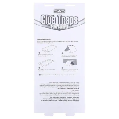 Sas Pest Control Glue Trap 5pk Jumbo 31cm X 14.5cm White & Clear Glue
