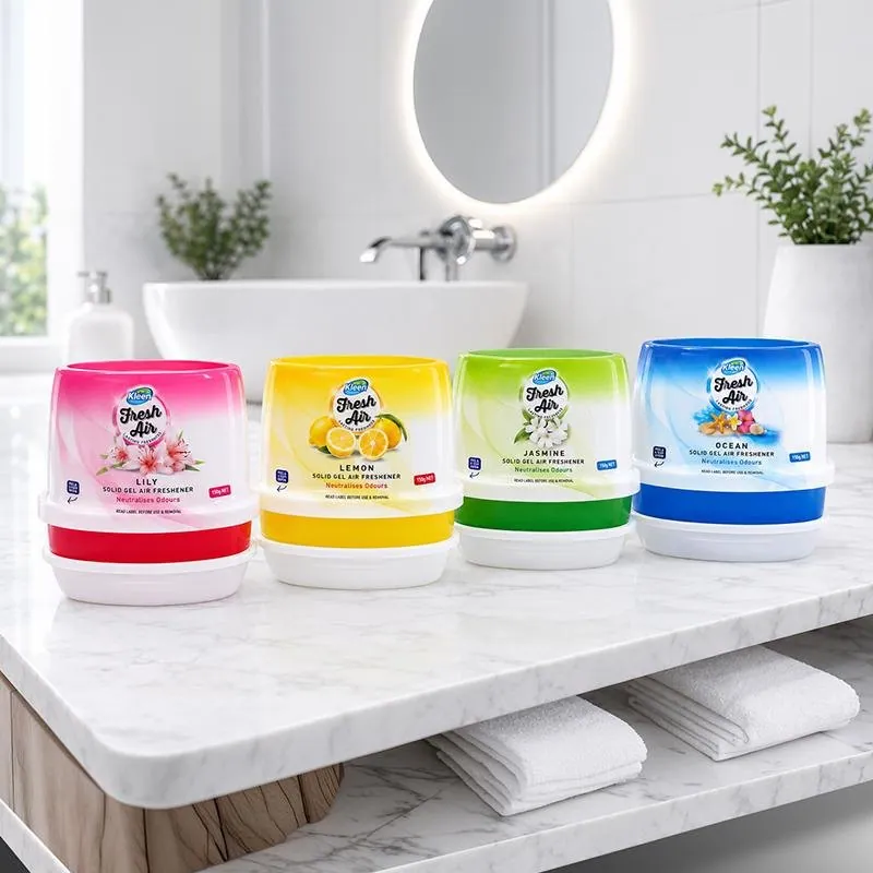 Solid Gel Air Freshener 150g Net - 4 Scents Assorted: Lemon, Jasmine, Lily, Ocean – image 2
