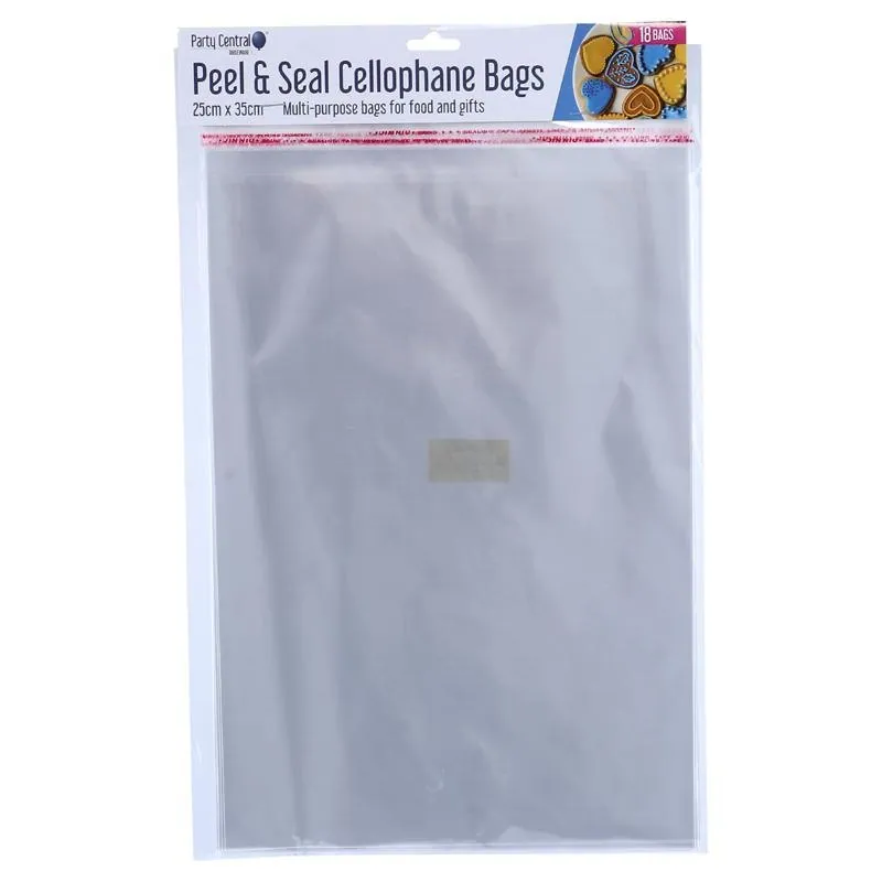 Premium Peel & Seal Cellophane Bags - 25cm X 35cm 18pk – image 4