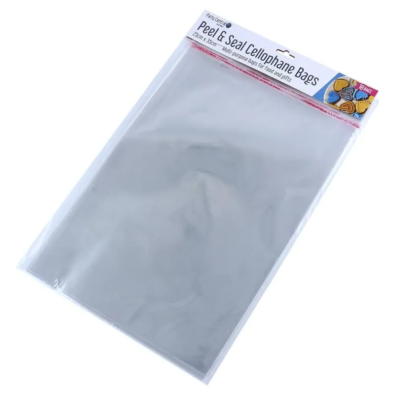 Premium Peel & Seal Cellophane Bags - 25cm X 35cm 18pk – image 3