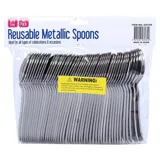 Reusable Cutlery Metallic Spoon 48pk - 16cm – image 3