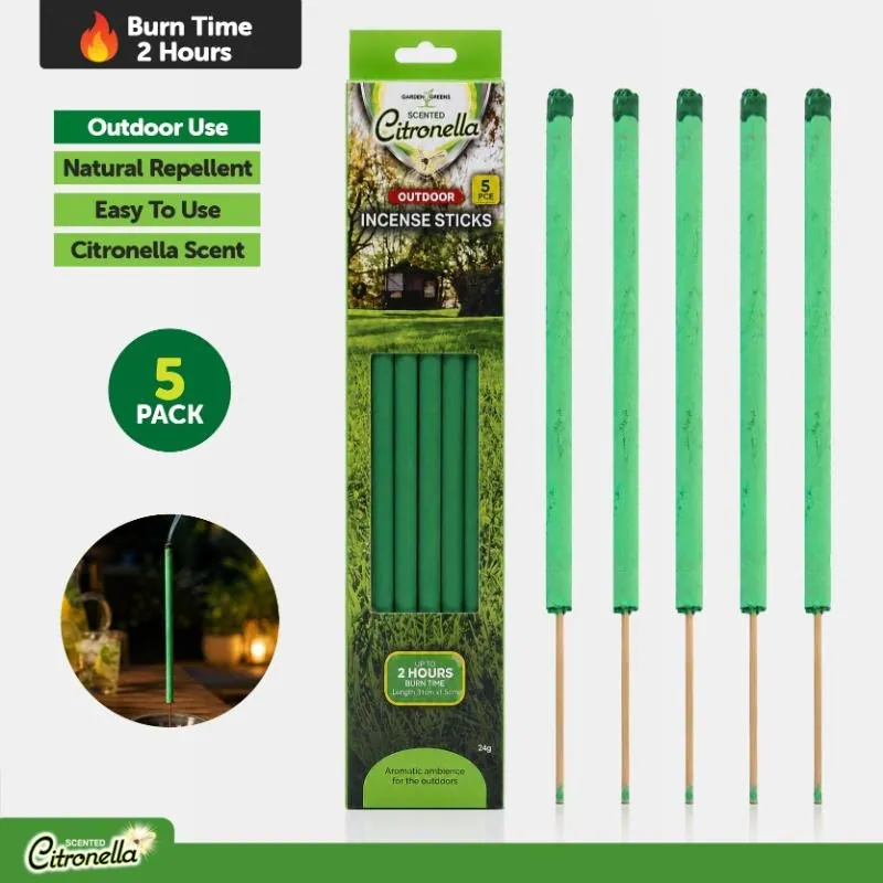 Citronella Incense Sticks 5pk 31cm X 1.5cm – image 4