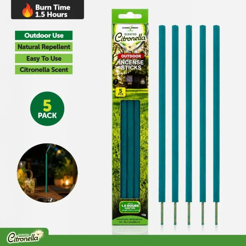 Citronella Incense Sticks 5pk 30cm X 1cm – image 4