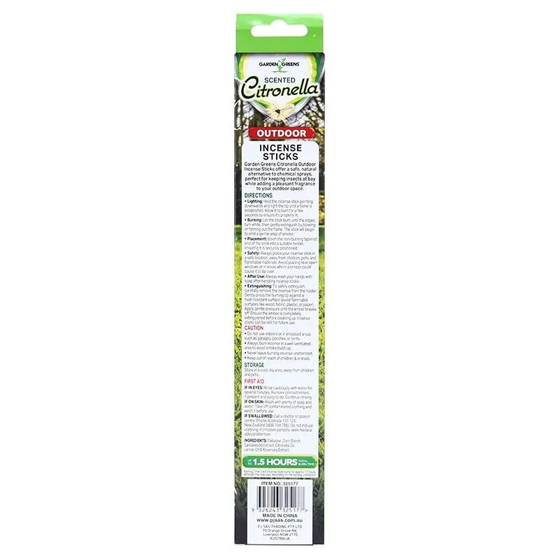 Citronella Incense Sticks 5pk 30cm X 1cm – image 3