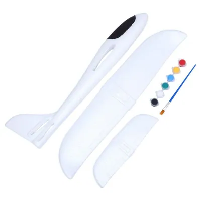 Glider Plane Aero Dynamic 48cm Foam - DIY Paint & Fly - Includes: 6 Paint Colours and Paint Brush