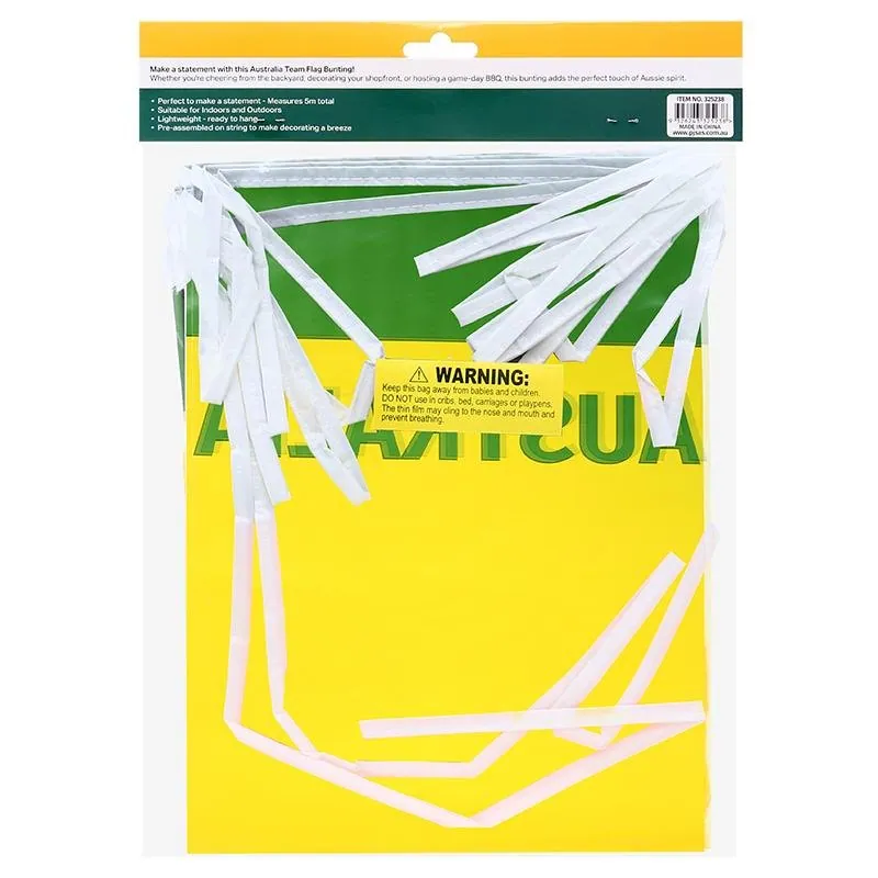 Australia Flag Bunting Size 21cm X 31cm 5m Length Includes: 12 Flags – image 2