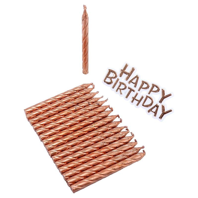 Birthday Candles & Plaque Set, Metallic (17 Pieces) — photo 3 of 4