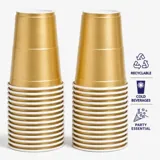 Drinkware & Partyware Party Cups 265ml 50pk American Gold – image 1