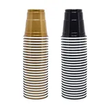 Drinkware & Partyware Shot Cups American 56ml 100pk 2 Assorted Colours Black and Gold – image 3
