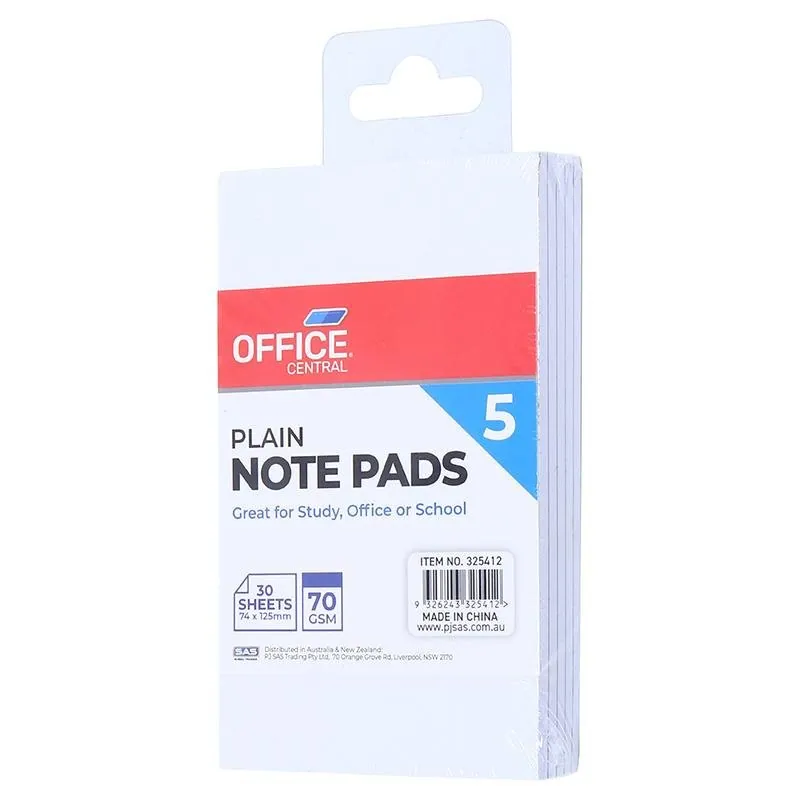Pad Plain 125mm X 74mm 5pk – image 3