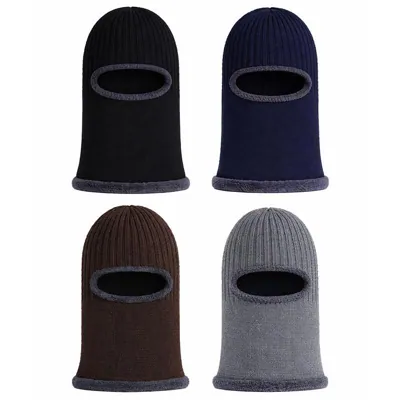 Balaclava Adults Heat Control Ultra Heat Retention Thermal Lined 4 Assorted Colours Navy Blue, Grey, Brown & Black