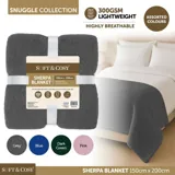 Blanket Sherpa 150cm X 200cm Assorted Colours – image 4