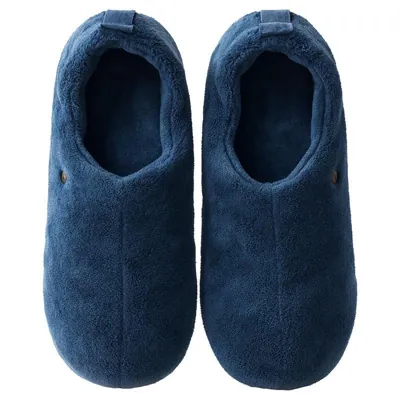 Slippers Adults Slip on Full Fleece Lined Black, Pink, Blue & Grey 3 Sizes: S,m,l