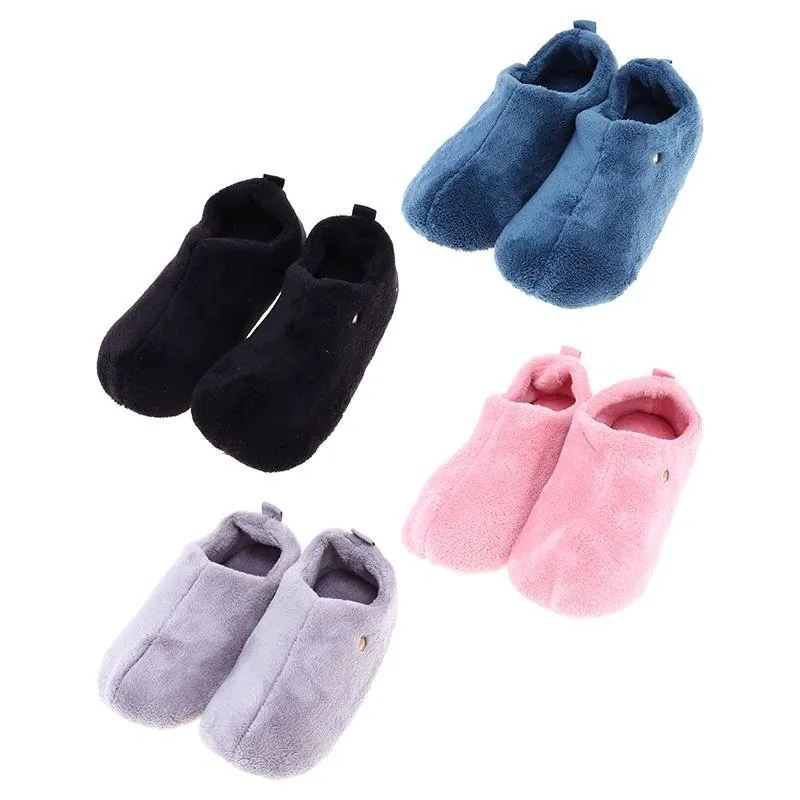 Slippers Adults Slip on Full Fleece Lined Black, Pink, Blue & Grey 3 Sizes: S,m,l – image 3