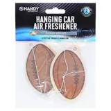 Air Fresheners Hanging Sport Designs 2pK, 3 Assorted Designs/ Scents (Football- Ocean Breeze, Soccer Ball- Black Ice & Basketball- Citrus Crush) – image 1