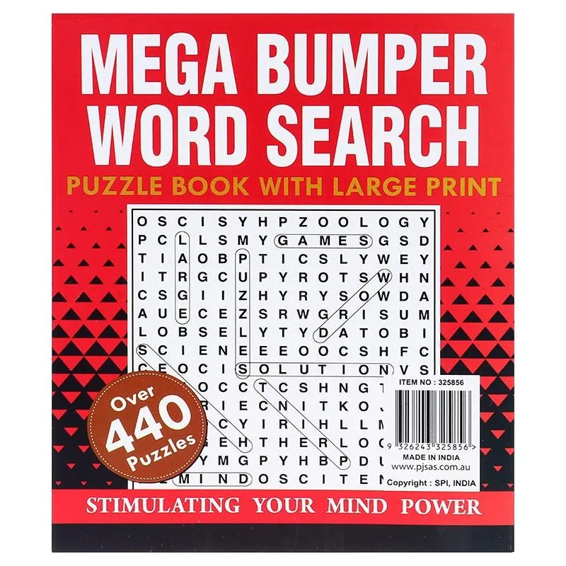 Book Word Search Bumper Large Print 480pg 210mm X 175mm – image 3