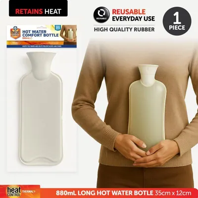 Hot Water Bottle Long Shape 880ml 34.8cm X 11.8cm