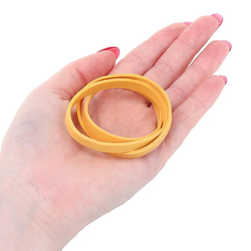 Rubber Bands Yellow 100g - Extra Thick 6mm – image 2