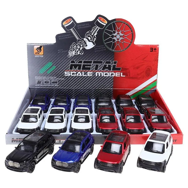 Diecast Pull Back 4WD- 4 Assorted Colours, Black, White, Blue, Red – image 4