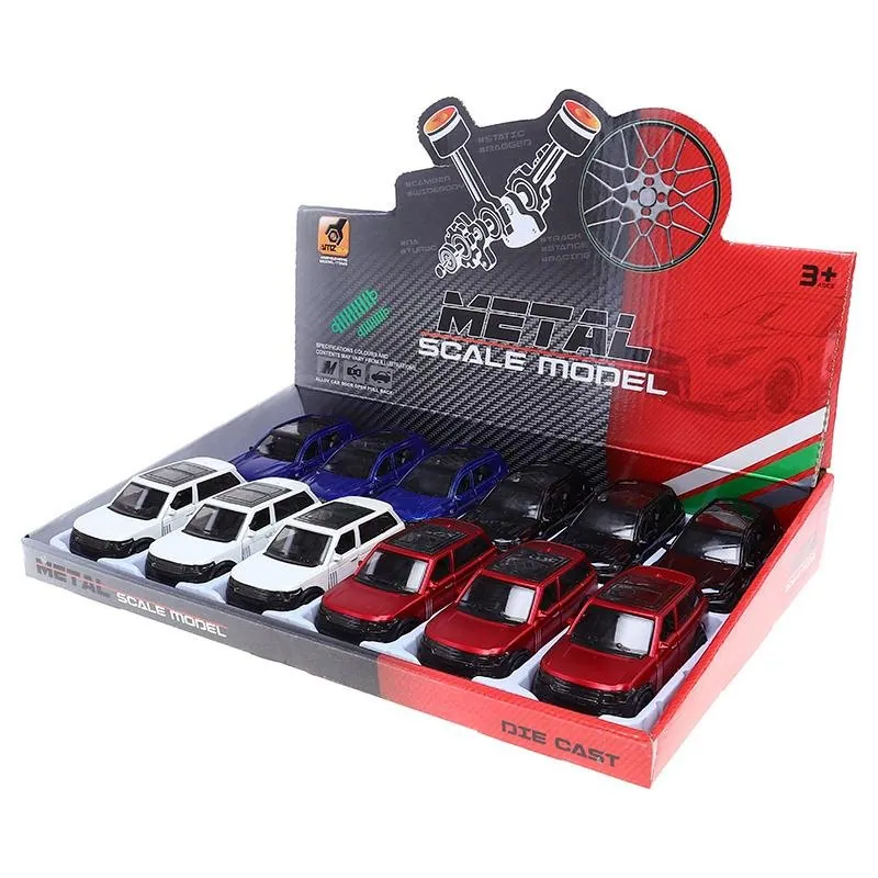 Diecast Pull Back 4WD- 4 Assorted Colours, Black, White, Blue, Red – image 3