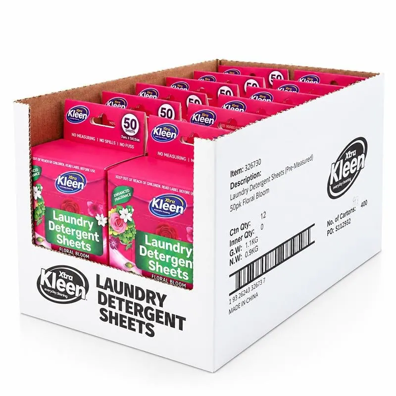 Laundry Detergent Sheets Dissolvable (Pre-Measured) 50pk - Floral Bloom – image 3
