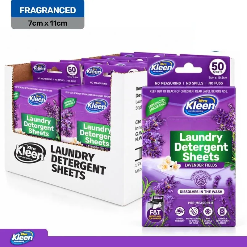 Laundry Detergent Sheets Dissolvable (Pre-Measured) 50pk - Lavender Fields – image 4