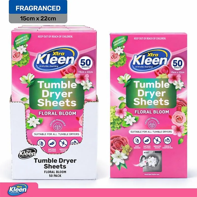 Laundry Tumble Dryer Sheets 50pk - Floral Bloom – image 3