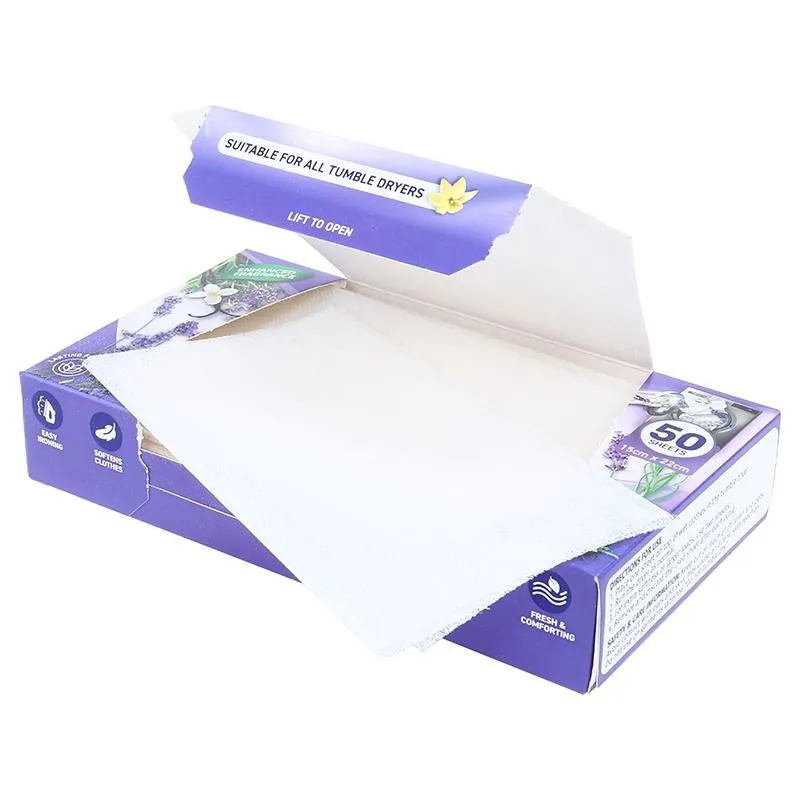 Laundry Tumble Dryer Sheets 50pk - Lavender Fields – image 2