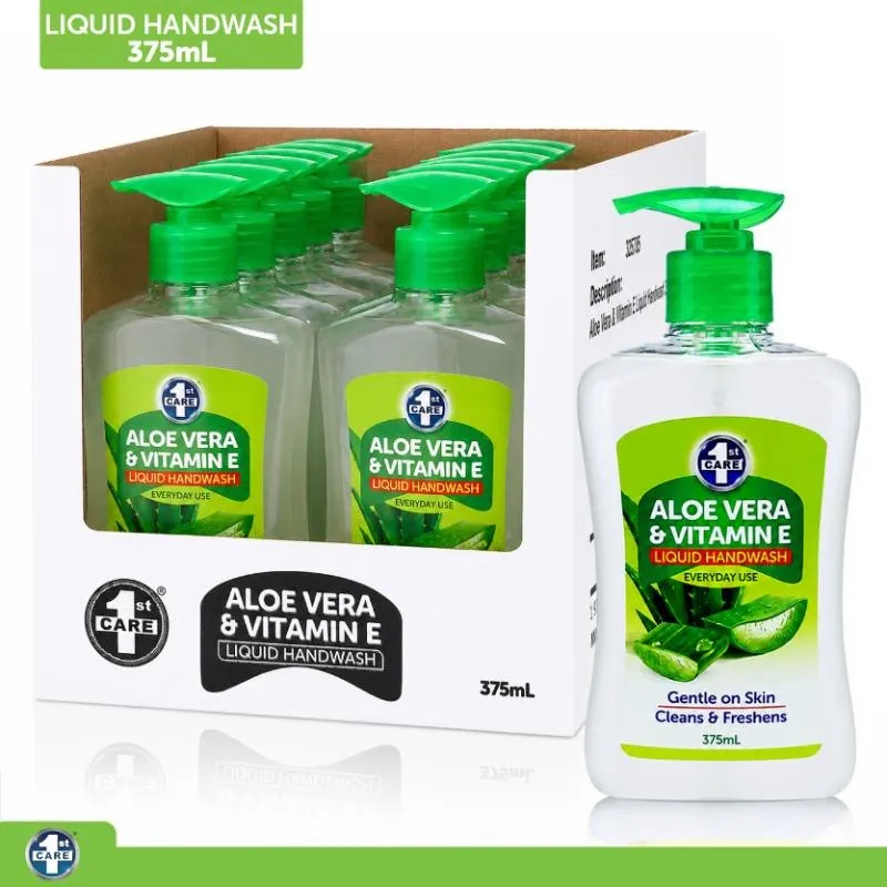 Liquid Handwash 375ml - Aloe Vera & Vitamin E – image 4