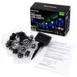 Christmas Solar Festoon Blue Lights 2 Functions 20pk – image 1