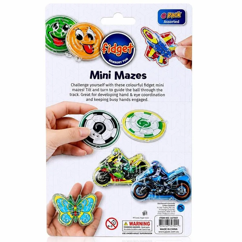 Fidget Puzzle Mazes 6pk - 2 Assorted Packs – image 3