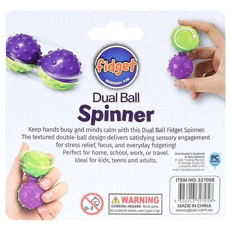 Fidget Dual Ball Spinner 3cm X 7cm – image 3