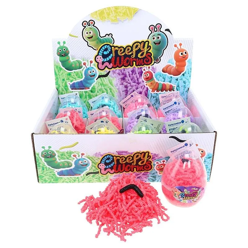 Fidget Moving Worms - 6 Assorted Colours – image 4