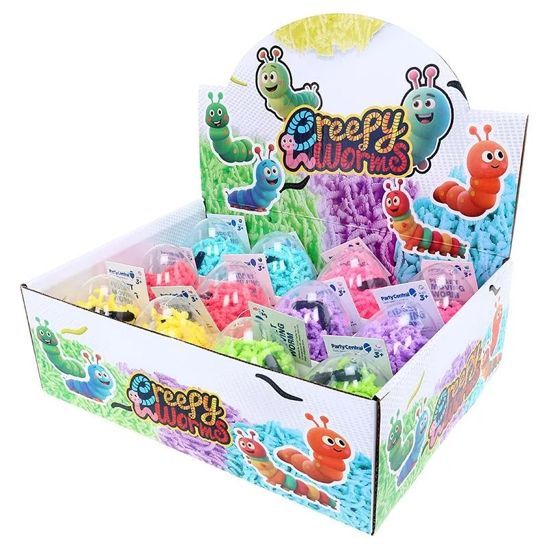 Fidget Moving Worms - 6 Assorted Colours – image 3
