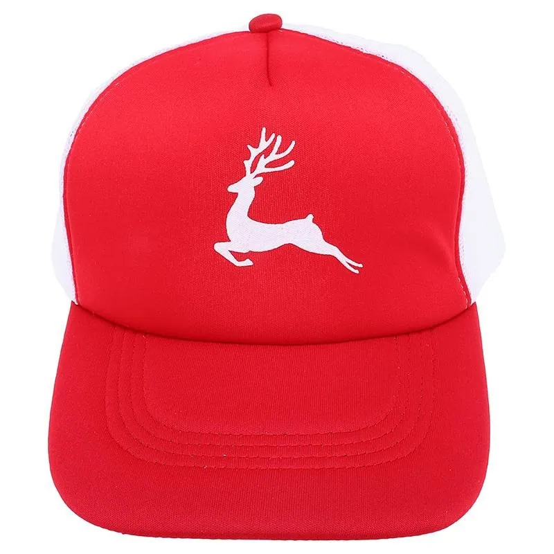 Hat Trucker Christmas Adults Green & Red – image 2
