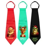 Jumbo Christmas Novelty Tie 57cm X 17.5cm 3 Assorted Designs – image 2