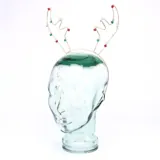 Christmas Headband Antler Metal with Green & Red Bells 30cm X 27cm – image 3