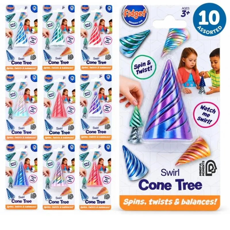 Fidget Swirl Cone Tree - Assorted Colours – image 4