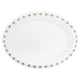 Sugarcane Bagasse Christmas Oval Plates 18pk Large 31cm X 25.5cm Holly Print – image 1